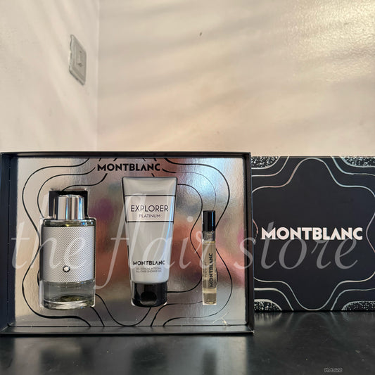 MONTBLANC EXPLORER PLATINUM GIFT SET