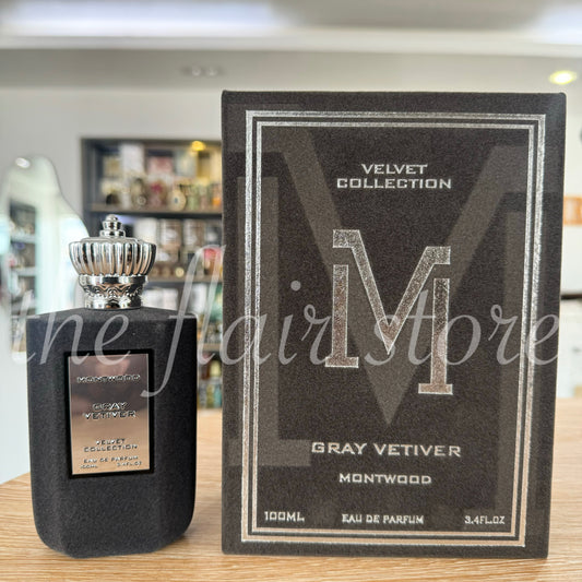 MONTWOOD VELVET COLLECTION GRAY VETIVER 100ml EDP